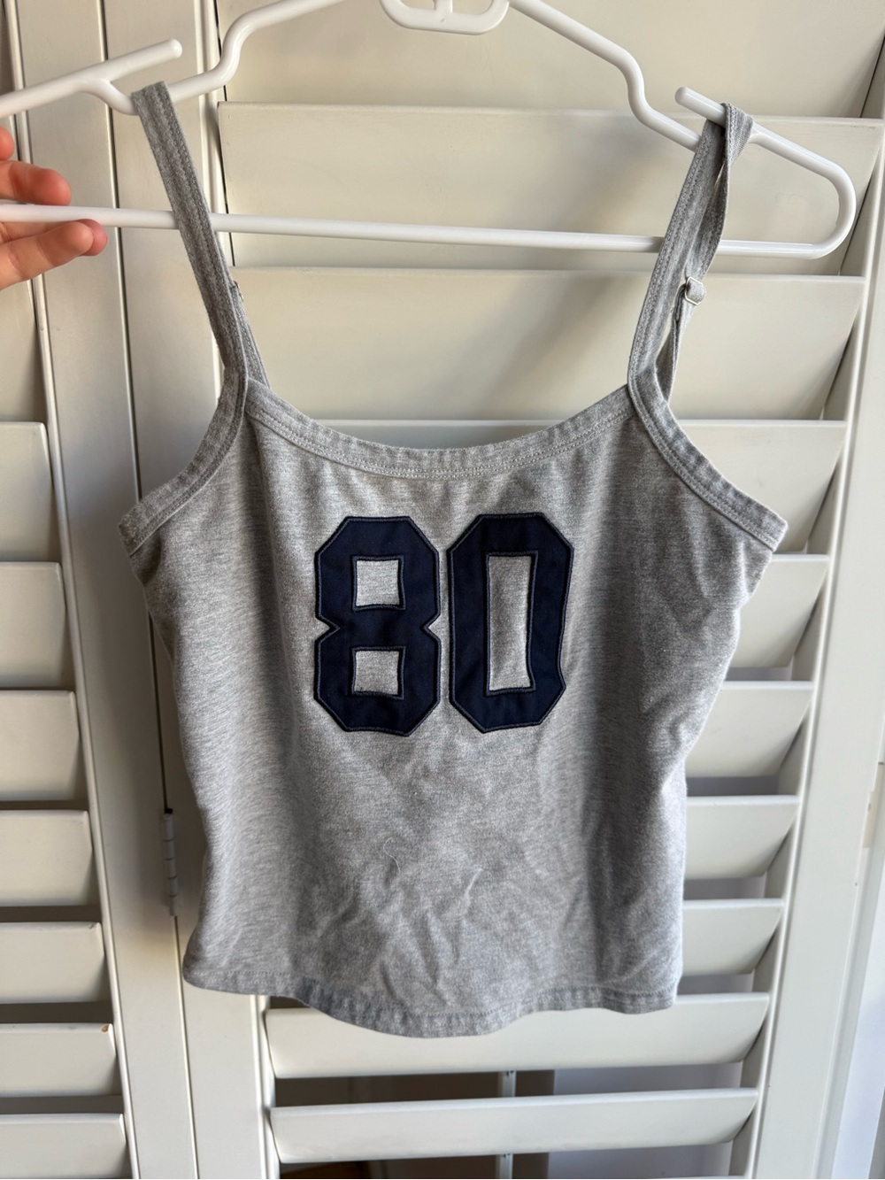 Gray Tank Top Jersey y2k Style Edikted